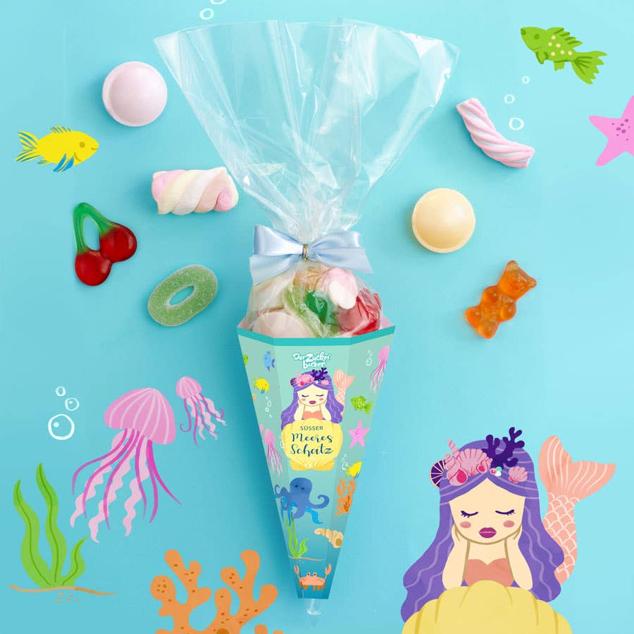 Zuckertüte Süßer Meeres Schatz Bunte Süßigkeiten Mischung - Bild 2