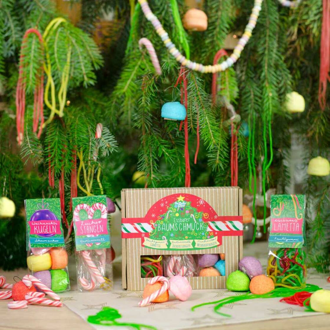 Naschbox Essbarer Baumschmuck Geschenkset Weihnachten - Bild 2