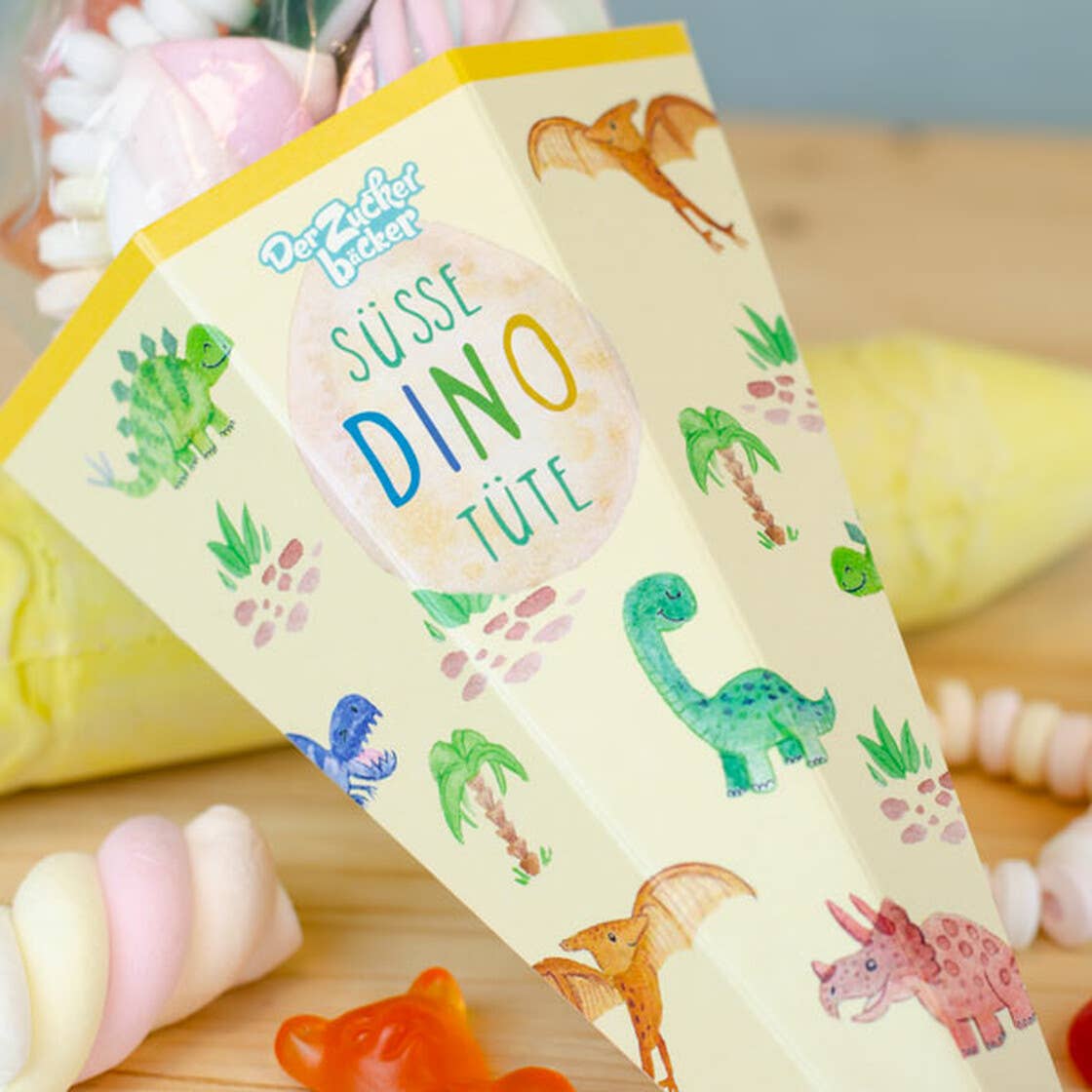 Zuckertüte Süße Dino Tüte Bunte Süßigkeiten Mischung - Bild 3