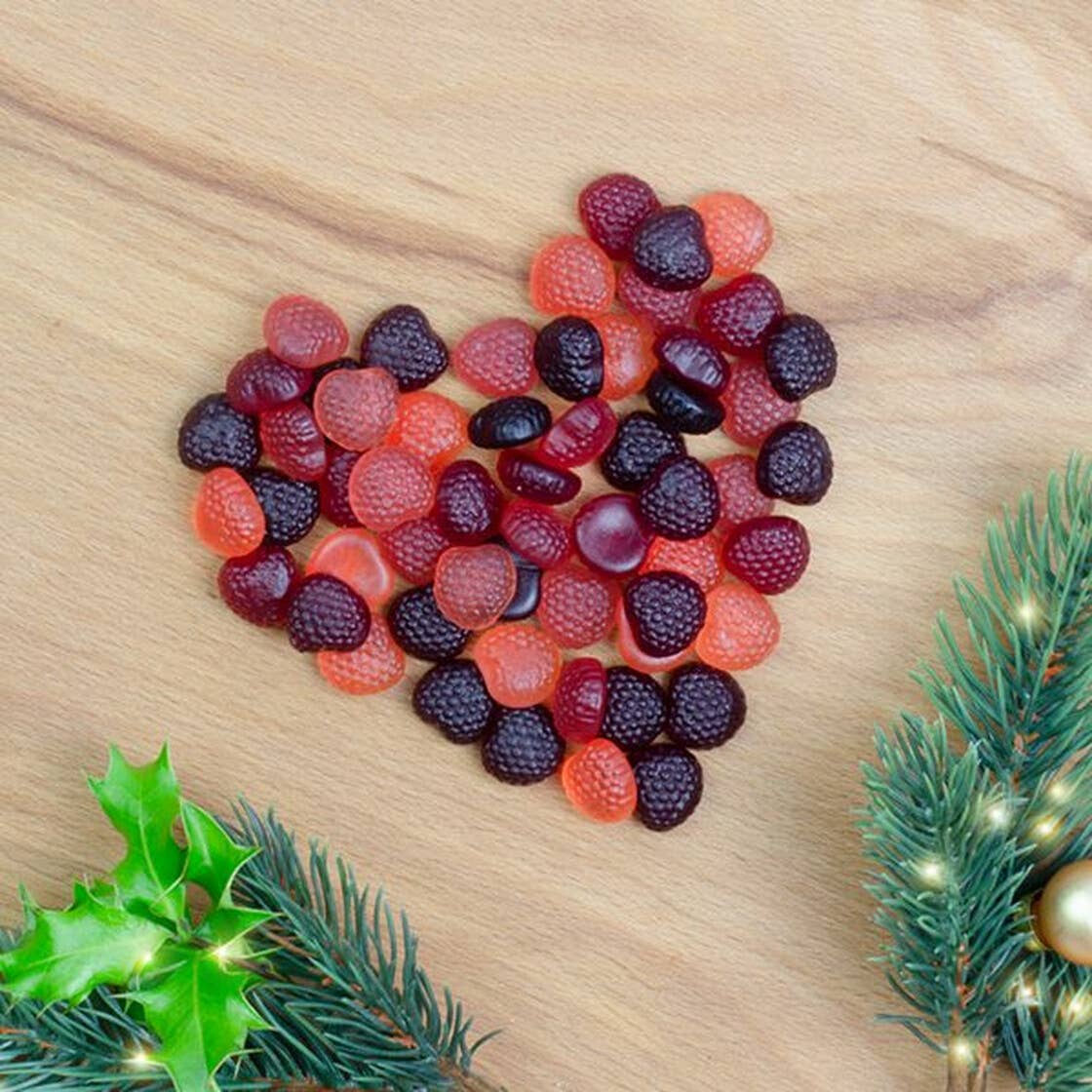 Naschbeutel Frohe Weihnachten Fruchtgummi Vegan - Bild 4