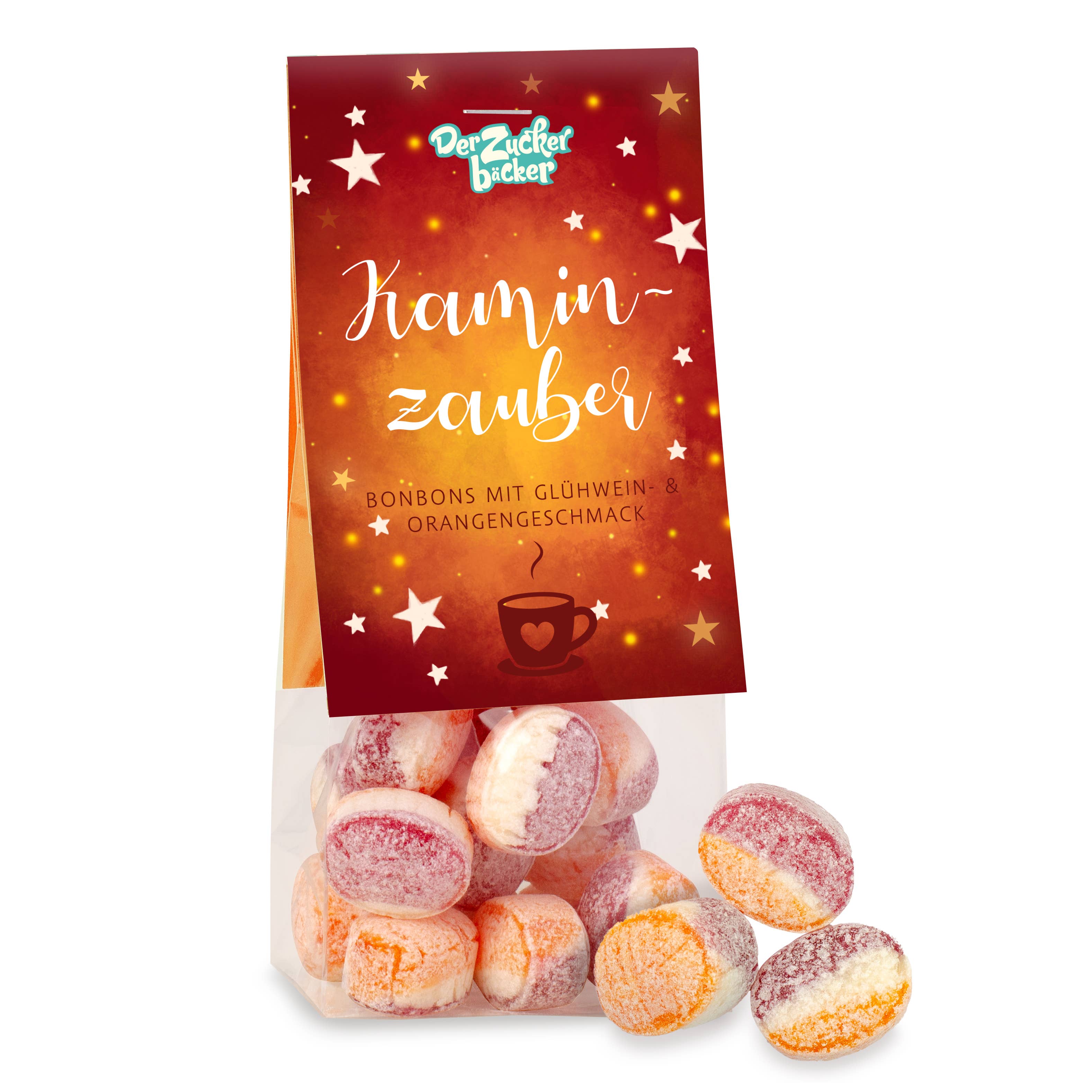 Naschbeutel Kaminzauber Bonbons mit Glühwein und Orange
