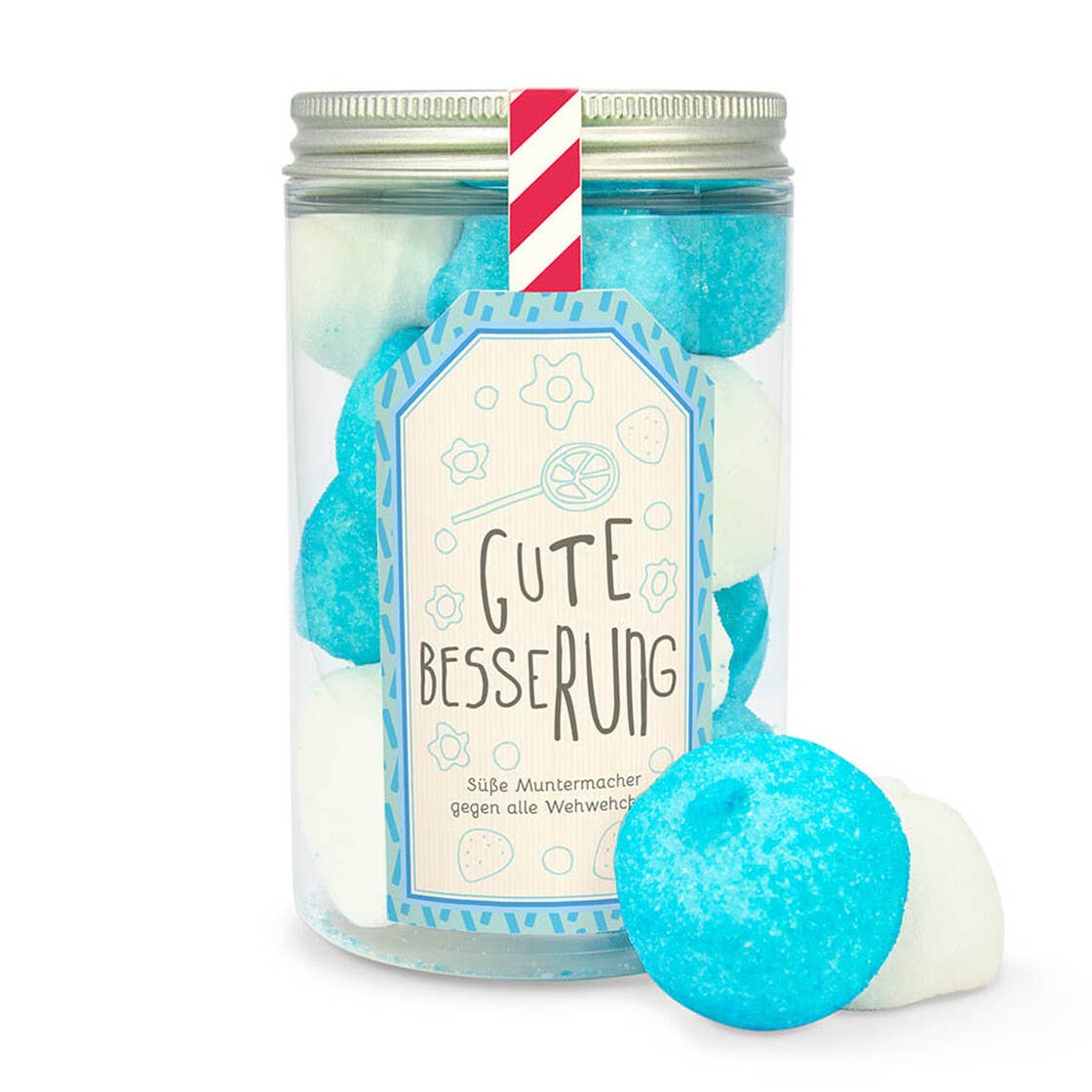 Naschdose Gute Besserung Marshmallowmix Geschenkdose