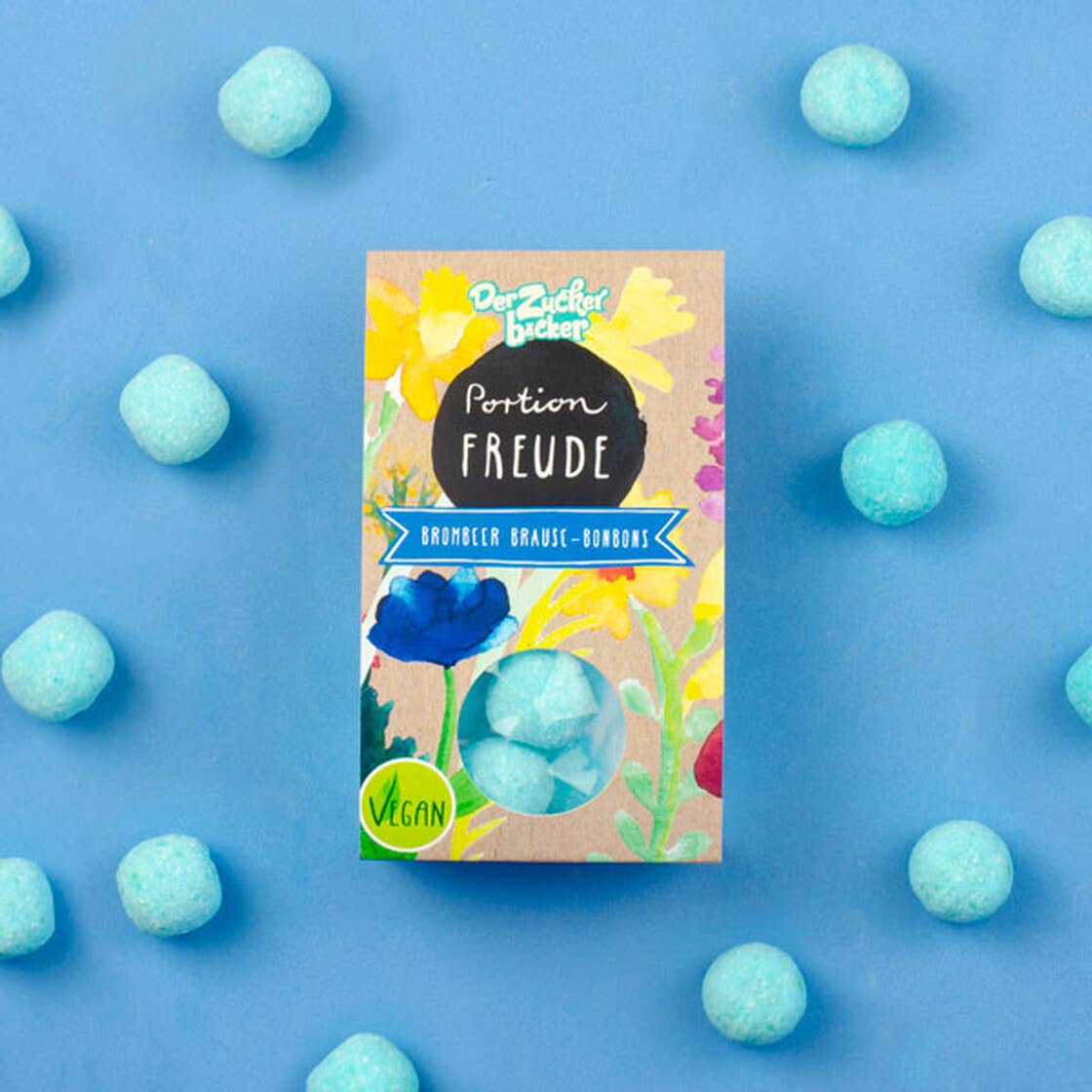 Portion Freude Brause Bonbon Vegan Geschenk - Bild 4