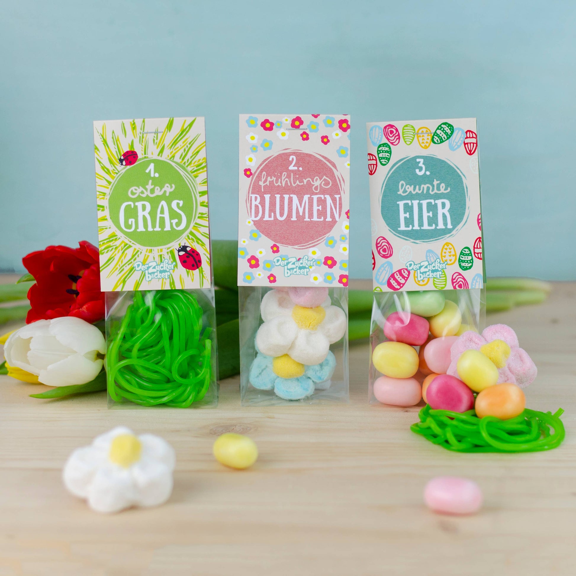Osternest Bastel Kit Box Geschenkset Ostern Frühjahr Blumen - Bild 6