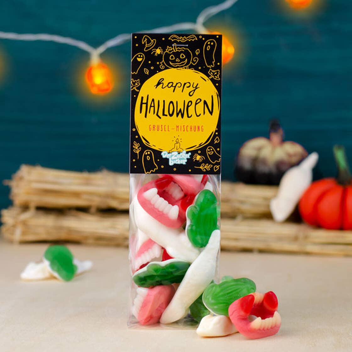 Naschbeutel Happy Halloween Süßigkeiten Mischung - Bild 2