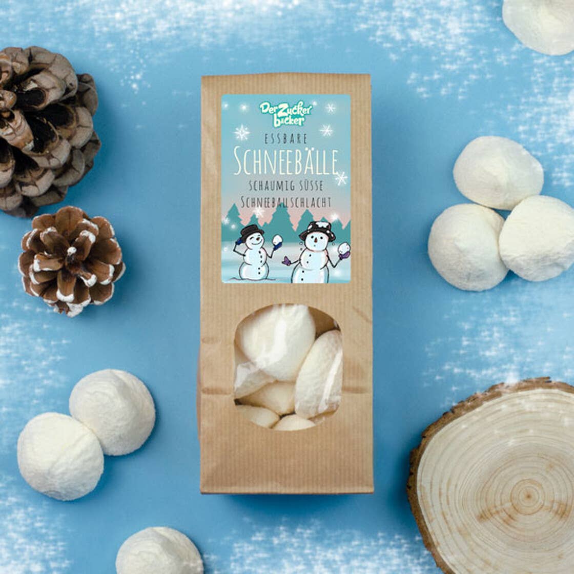 Wundertüte Essbare Schneebälle Weiße Marshmallows Vanille - Bild 4