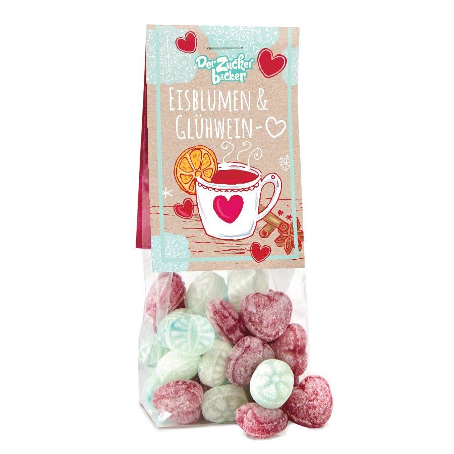 Naschbeutel Eisblumen & Glühwein Bonbon Mischung Winter