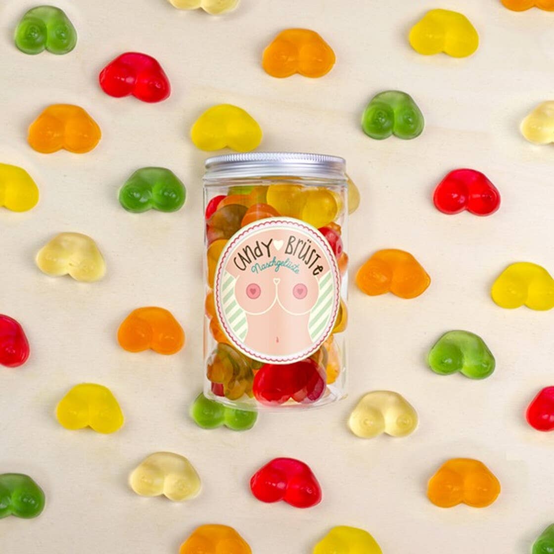 Candy Brüste Naschdose M Fruchtgummi Geschenkdose für JGA - Bild 3