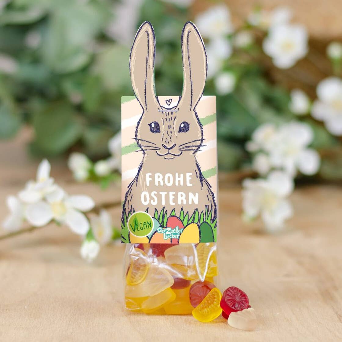 Naschbeutel Hase Fruchtgummi Mischung Vegan Ostern - Bild 3