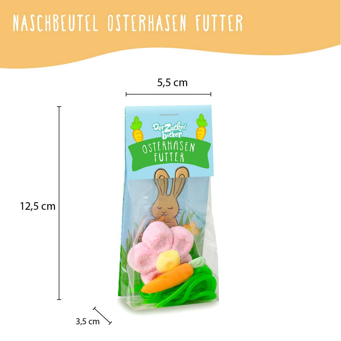 Naschbeutel Osterhasen Futter Süßigkeiten Mischung - Bild 4