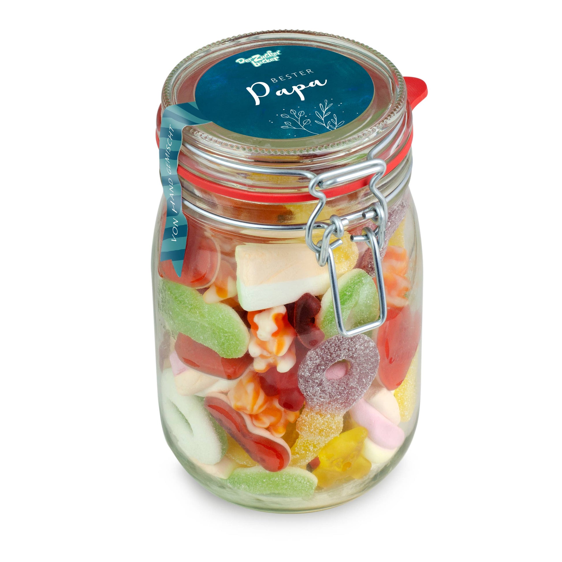 Midi Glas Bester Papa Süßigkeiten Mischung zum Vatertag