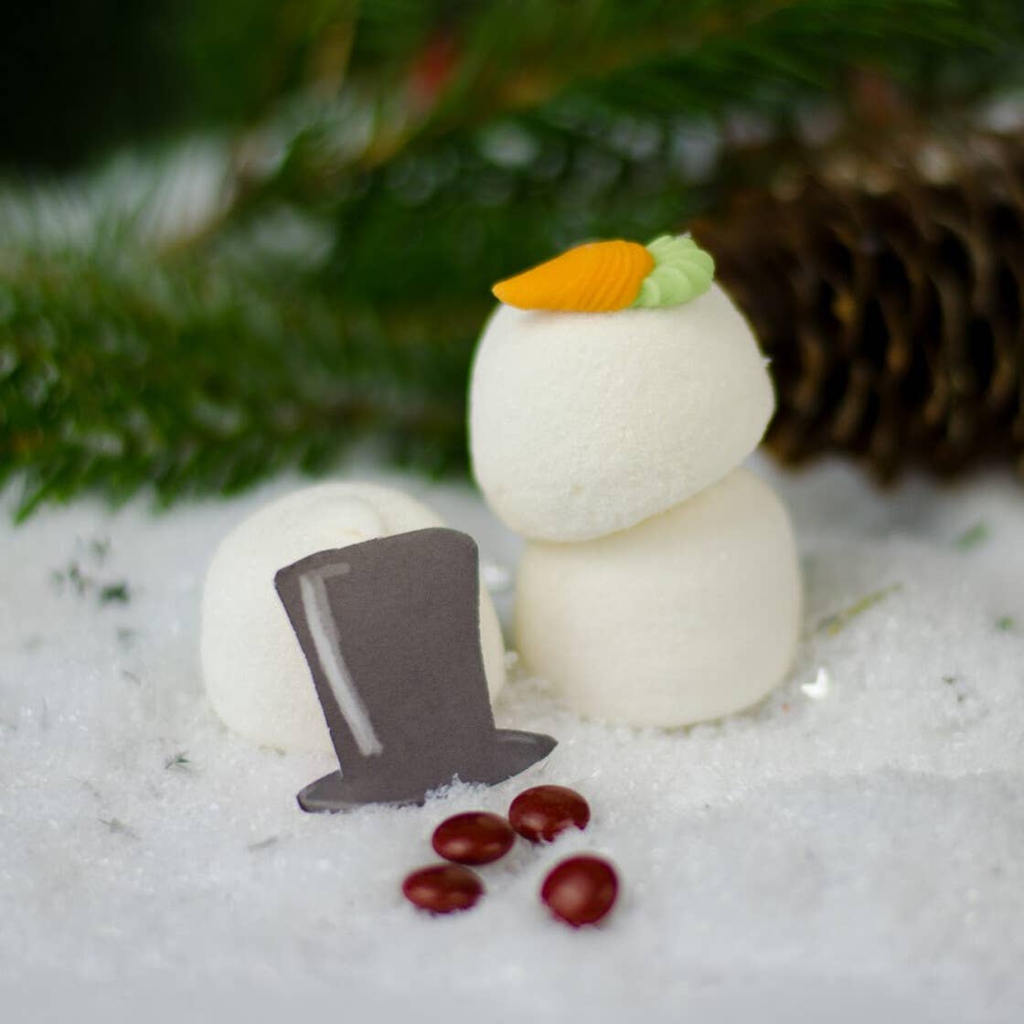 Naschbeutel Schneemann Bastelset Süßigkeiten Mischung - Bild 4