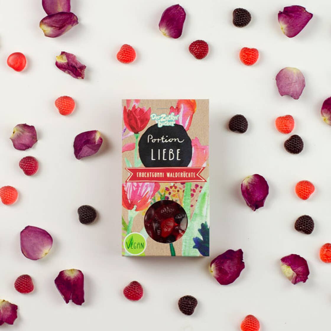 Portion Liebe Fruchtgummi vegan Geschenk - Bild 2