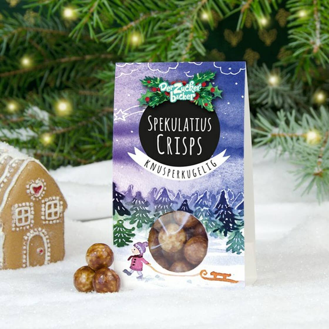 Naschportion Spekulatius Crisps Schokoladenkeks Kugeln - Bild 2