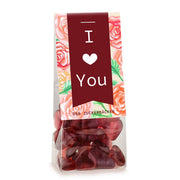 Naschbeutel I Love You Fruchtgummi Herzen Vegan