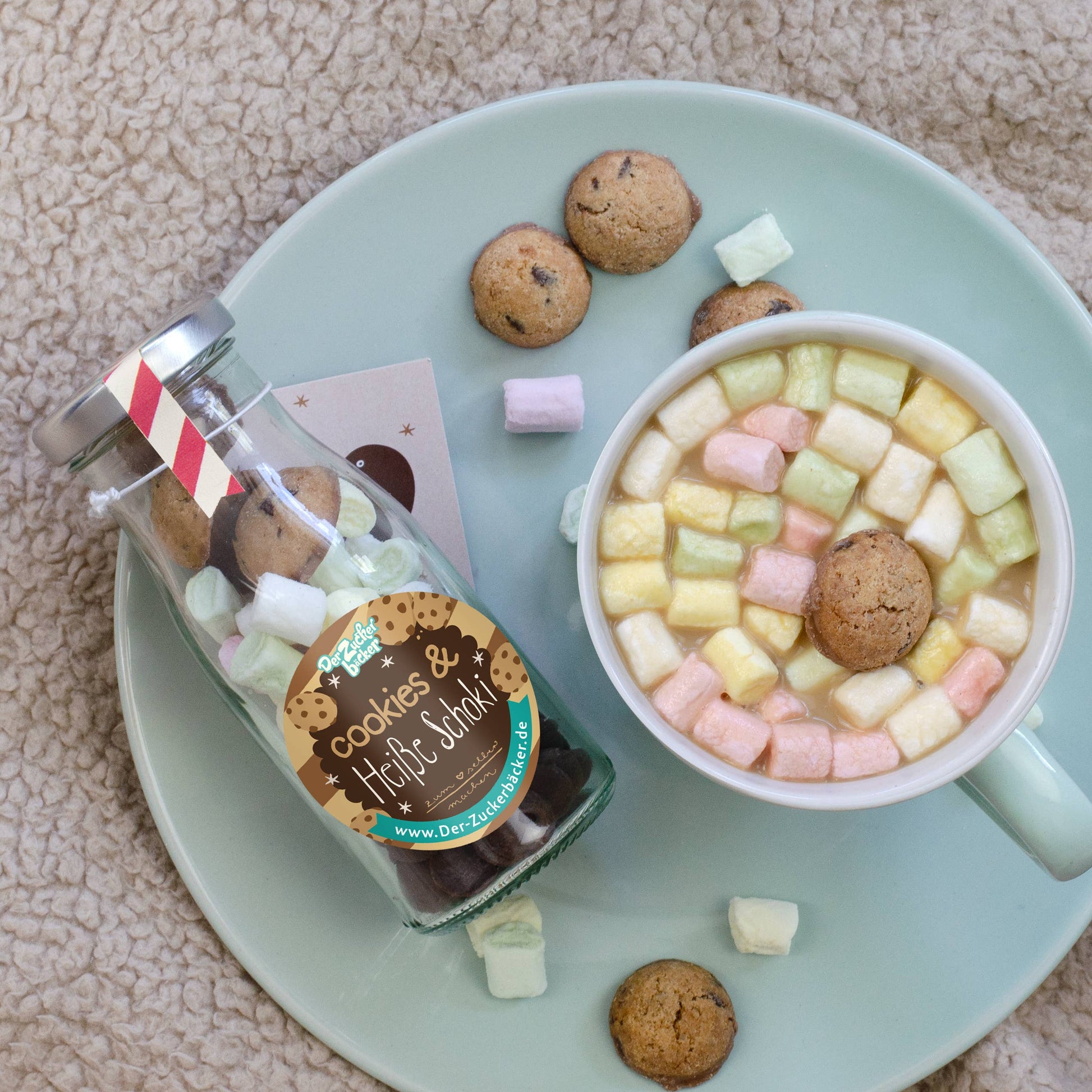 Do It Yourself Flasche Cookies Heiße Schoki Trinkschokolade  - Bild 3