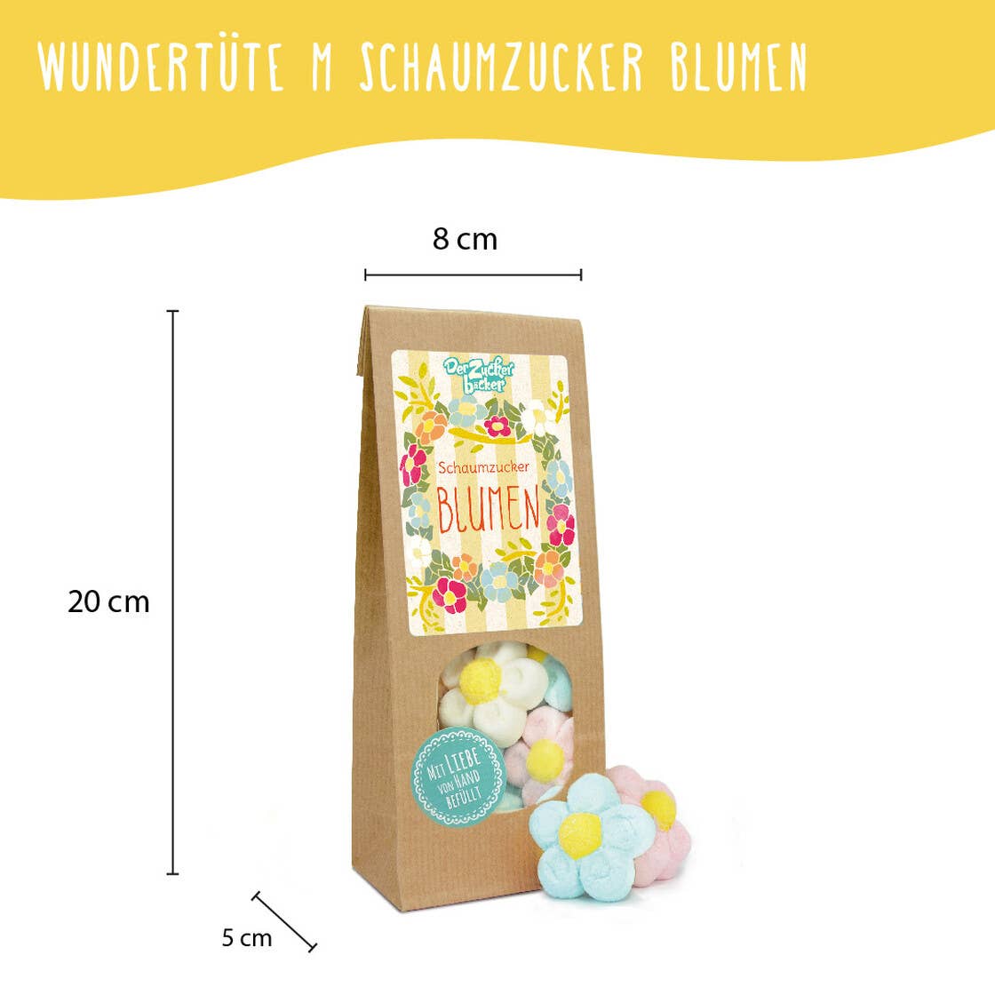Wundertüte Schaumzucker Blumen Bunte Marshmallows - Bild 5