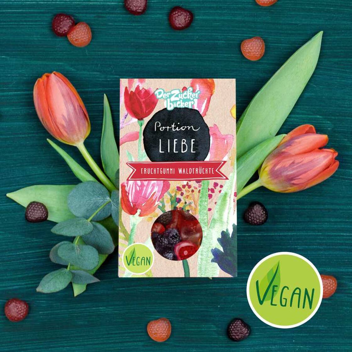 Portion Liebe Fruchtgummi vegan Geschenk - Bild 3