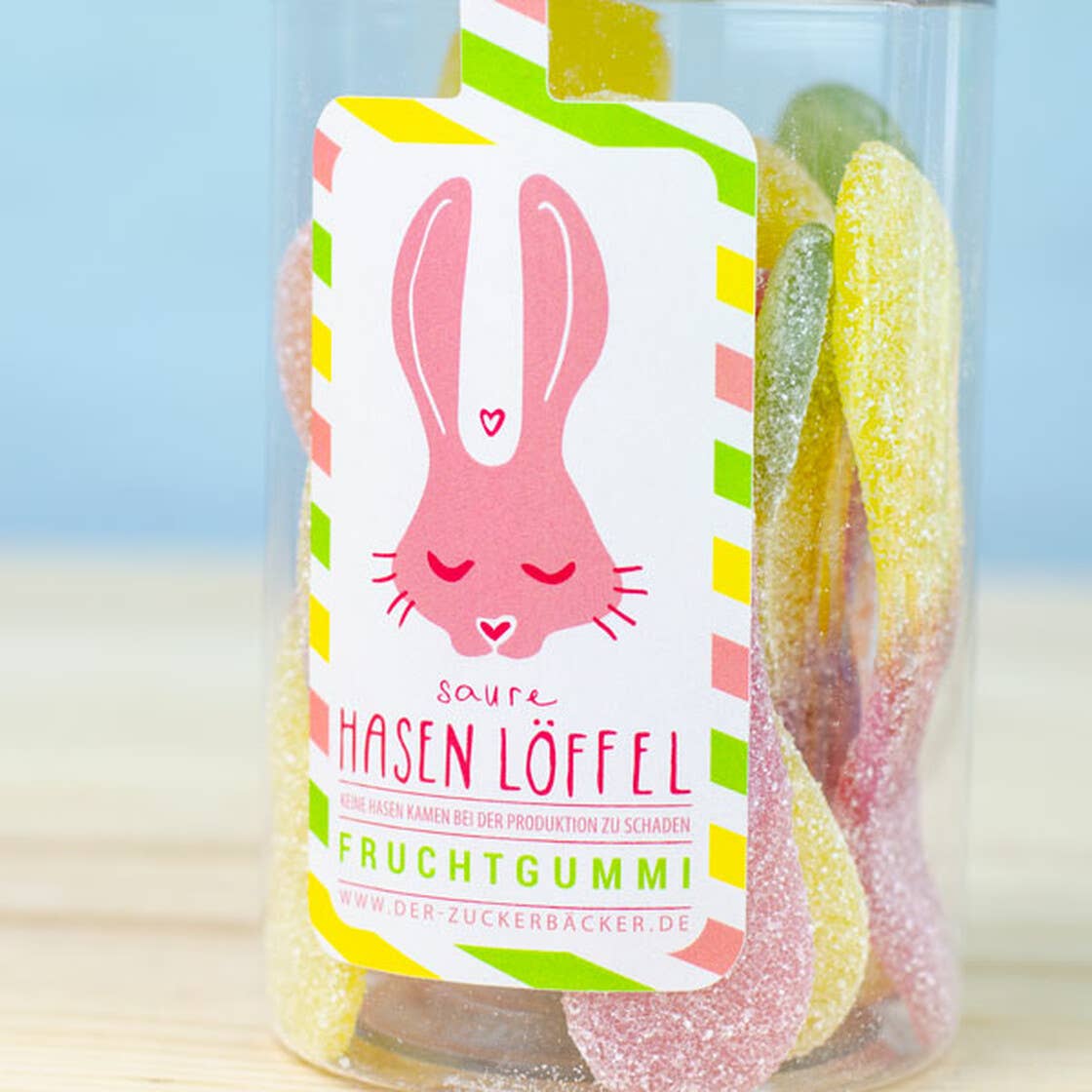 Naschdose Hasen Löffel Saure Fruchtgummi Geschenkdose - Bild 4