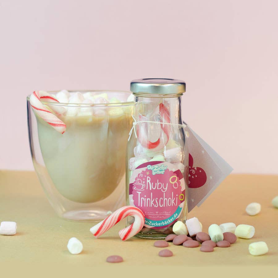 Do It Yourself Flasche Heisse Ruby Schoki Trinkschokolade - Bild 2