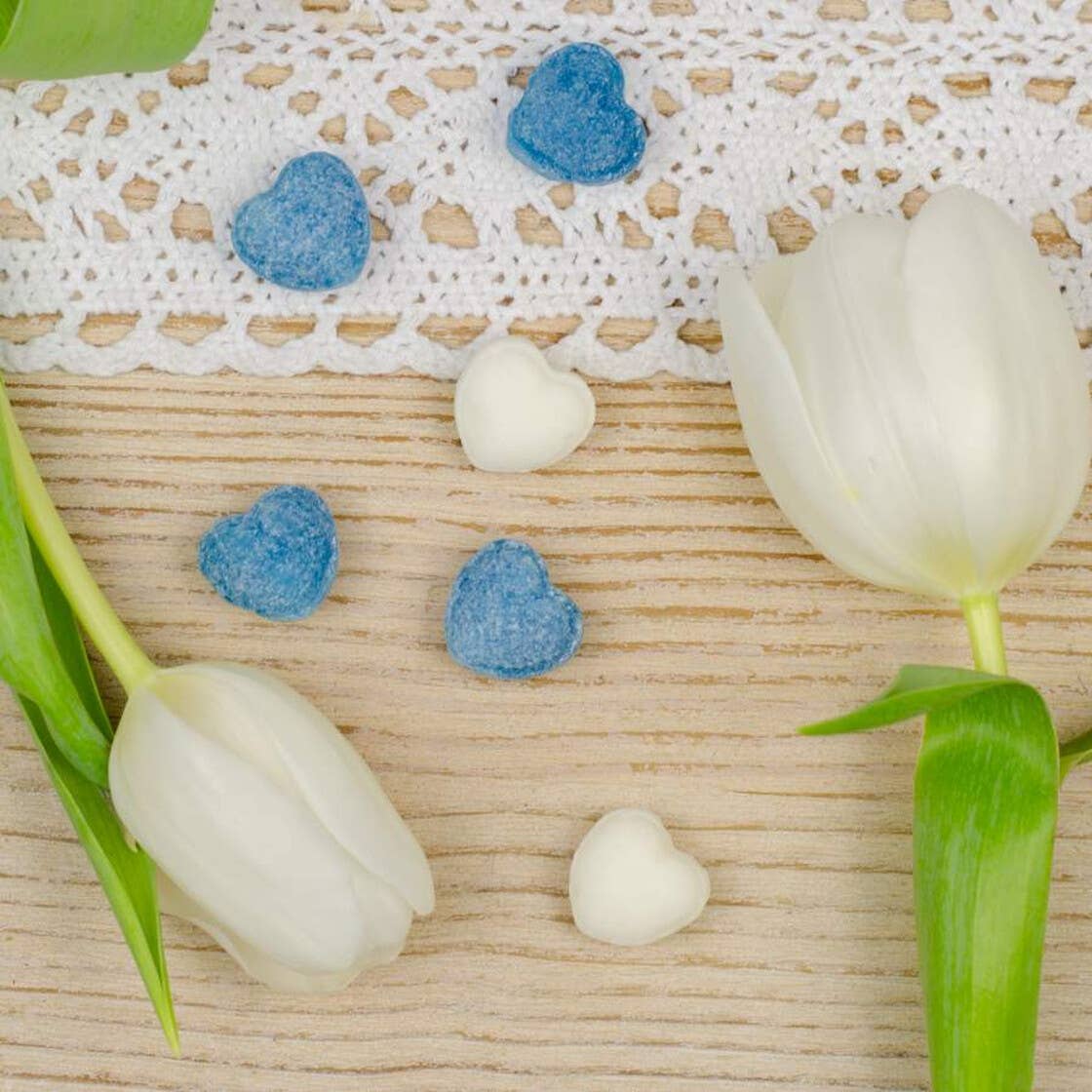 Naschportion Bester Papa Bonbon Herzen Heidelbeer Eiszucker - Bild 3