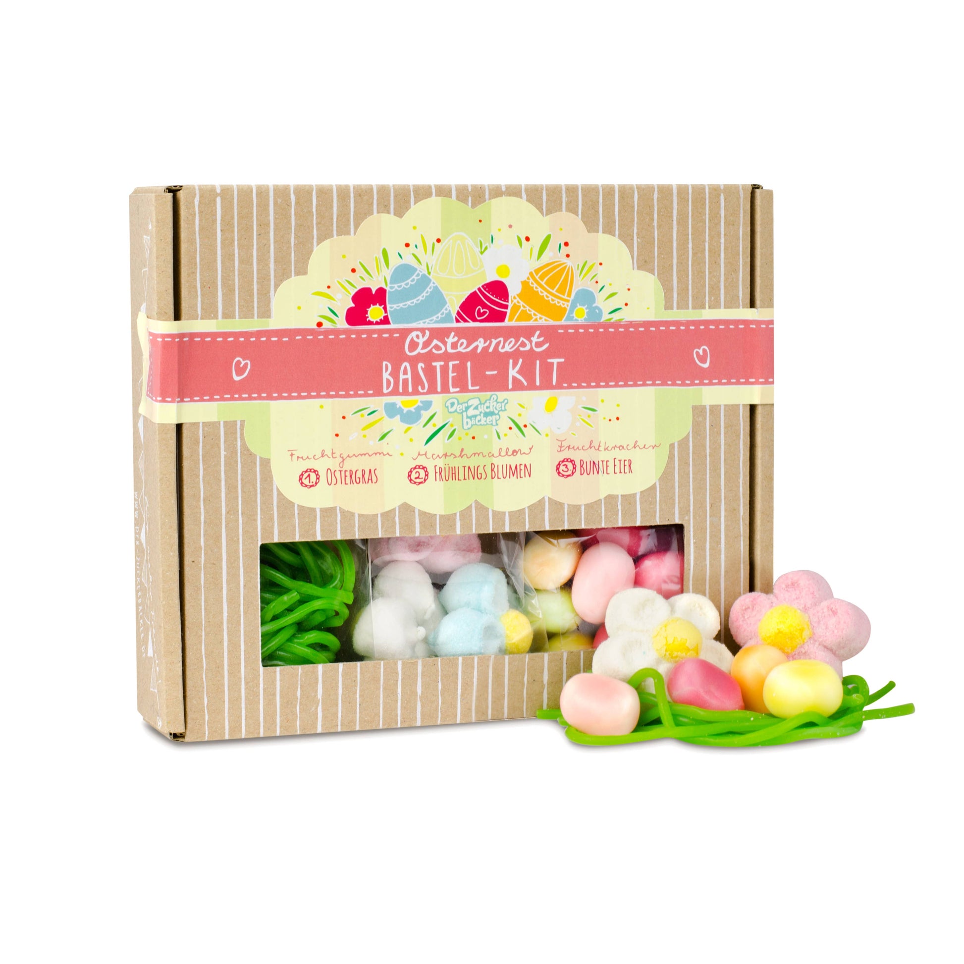 Osternest Bastel Kit Box Geschenkset Ostern Frühjahr Blumen