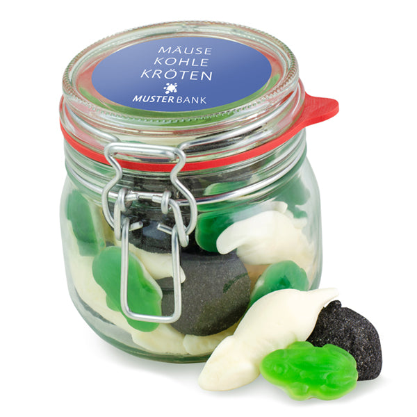 Muster - Bügelglas M - Mäuse, Kohle, Kröten