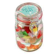 Midi Glas Gute Laune Bunte Süßigkeiten Mischung Geschenk