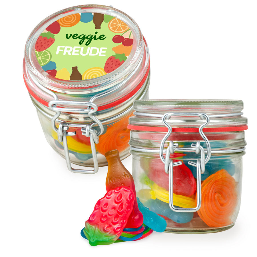 Bügelglas S Veggie Freude