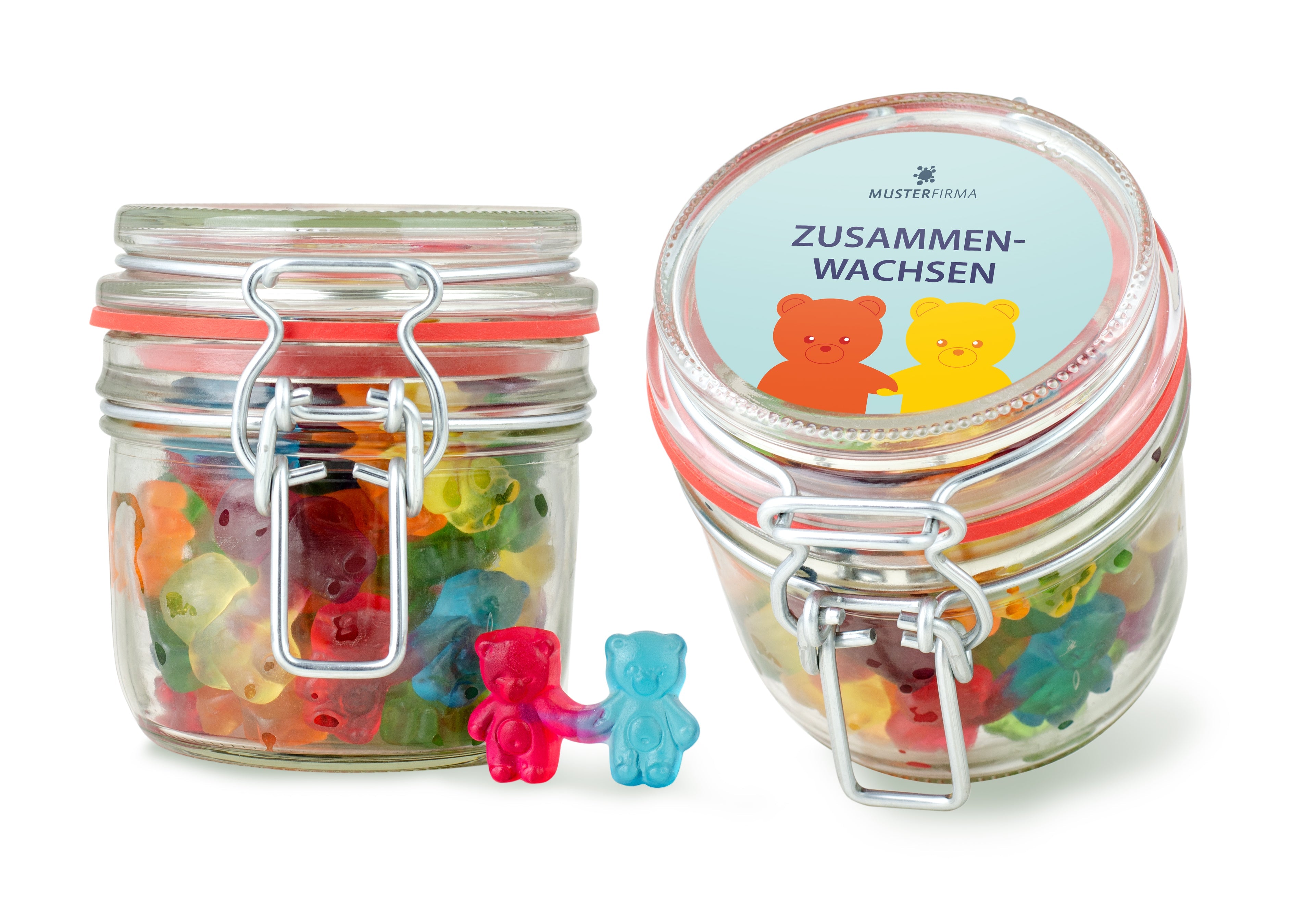Muster - Bügelglas S Zusammenwachsen