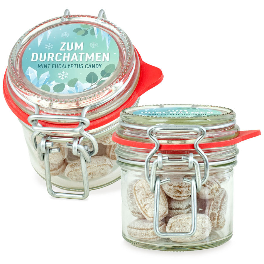 Bügelglas XS Eukalyptus Bonbons