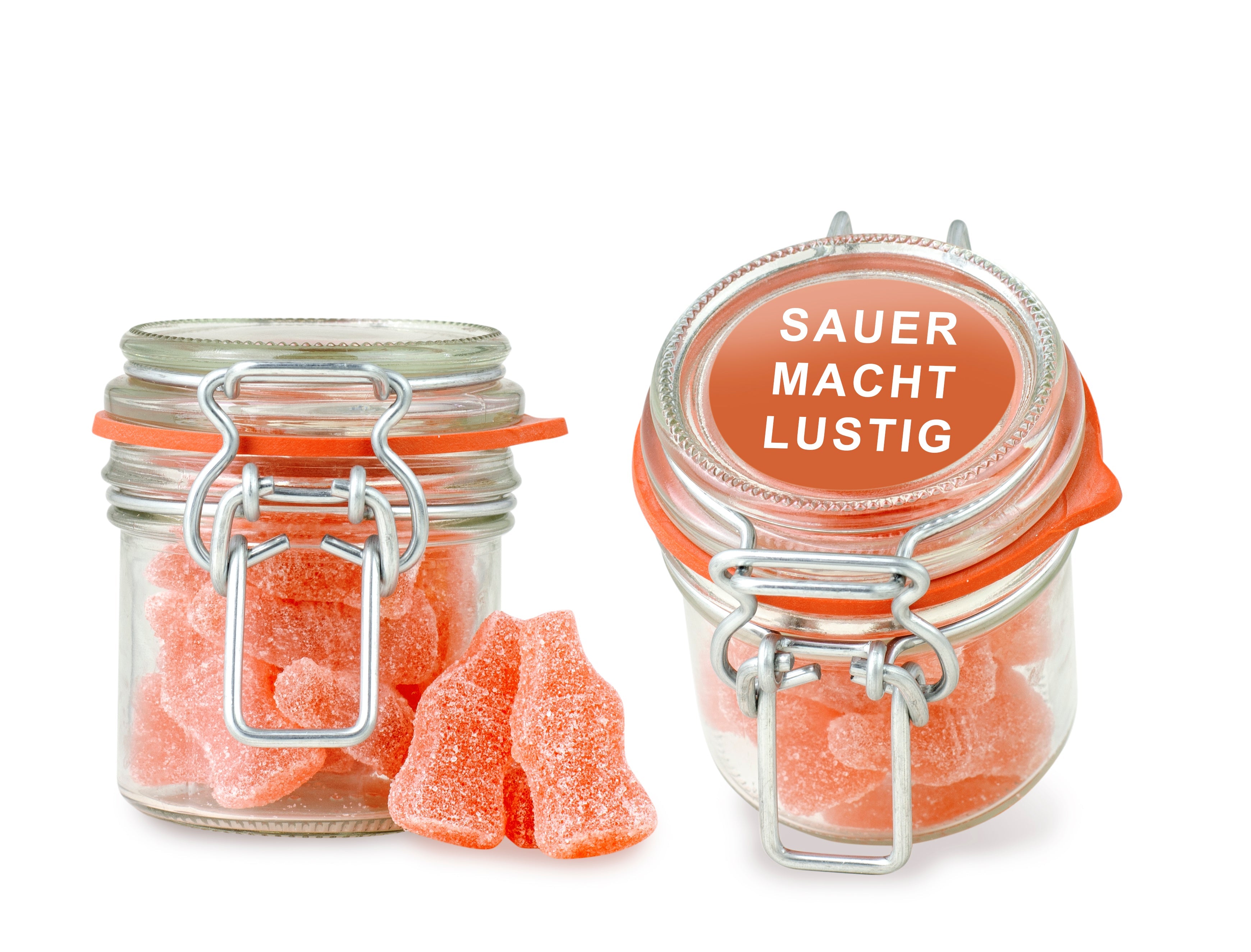 Muster - Bügelglas XS Sauer macht lustig