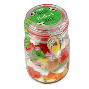 Midi Glas Süßer Halbzeit Snack Süßigkeiten Fussball Geschenk