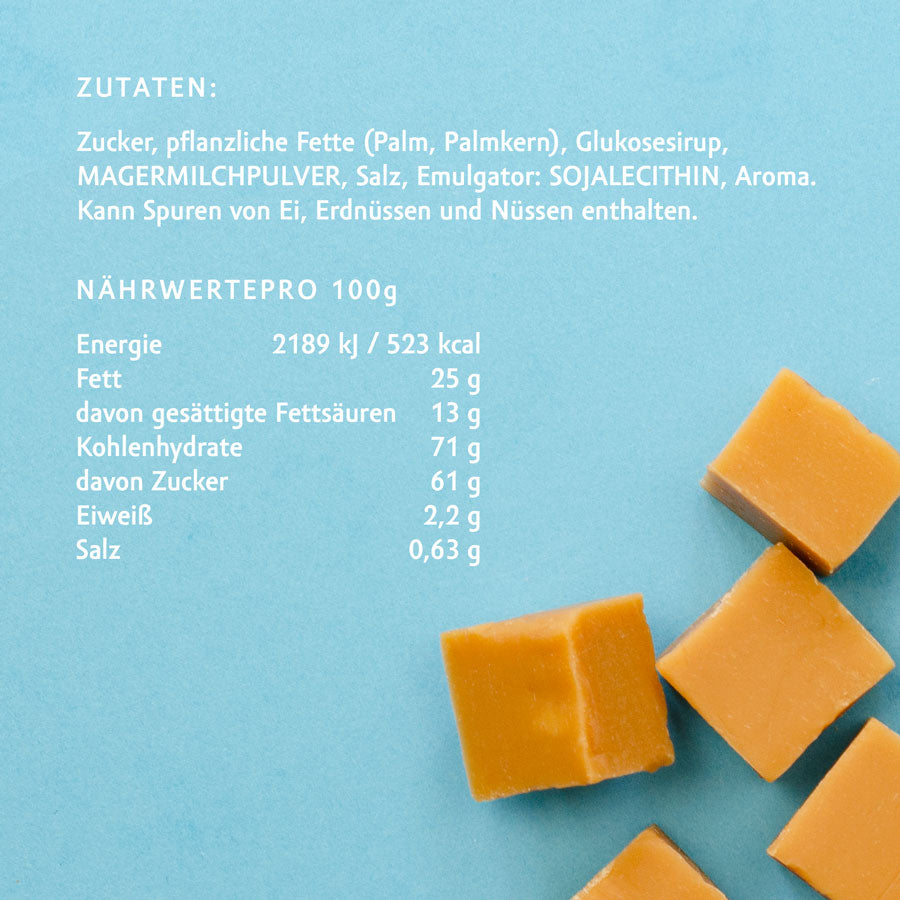Naschportion Karamell Toffees Sahne Vanille