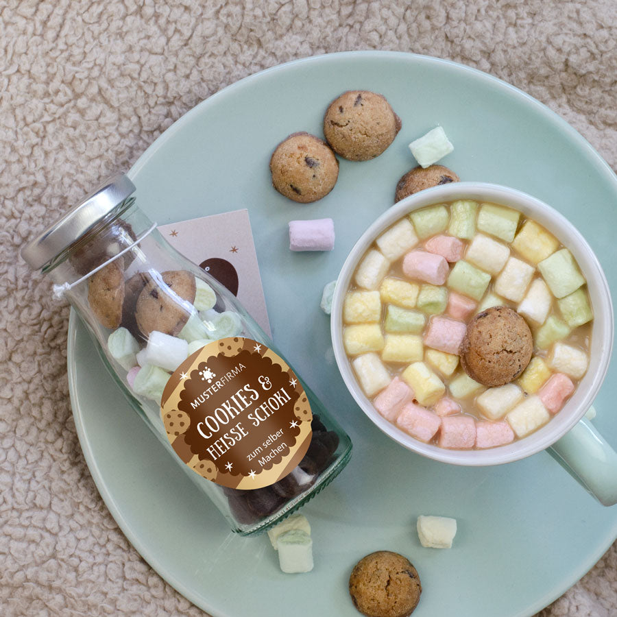 DIY Flasche - Heisse Cookie Schoki