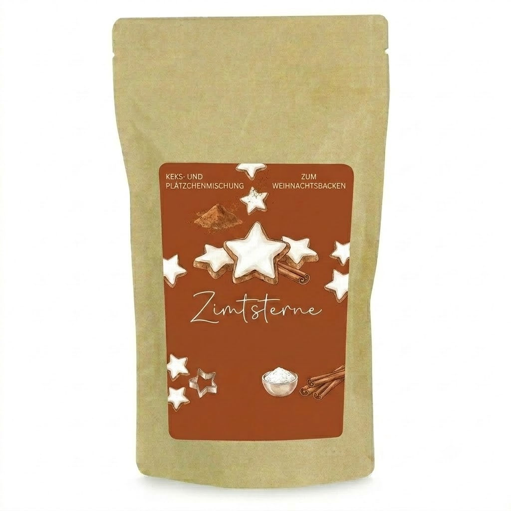 Ecobag L Backmischung Zimtsterne mit Logo – Weihnachtliches Erlebnisgeschenk