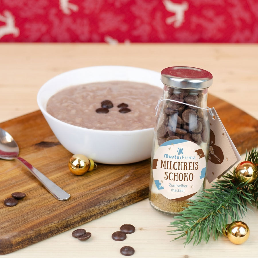 DIY- Flasche - Milchreis Schoko
