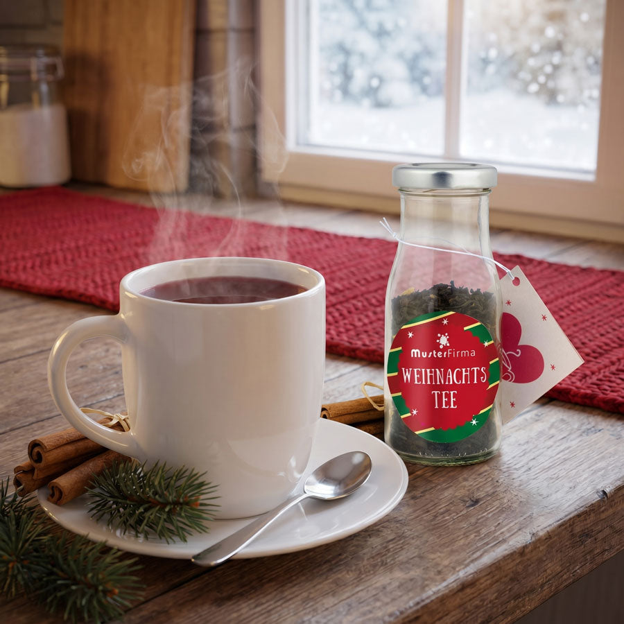 DIY Flasche - Weihnachtstee