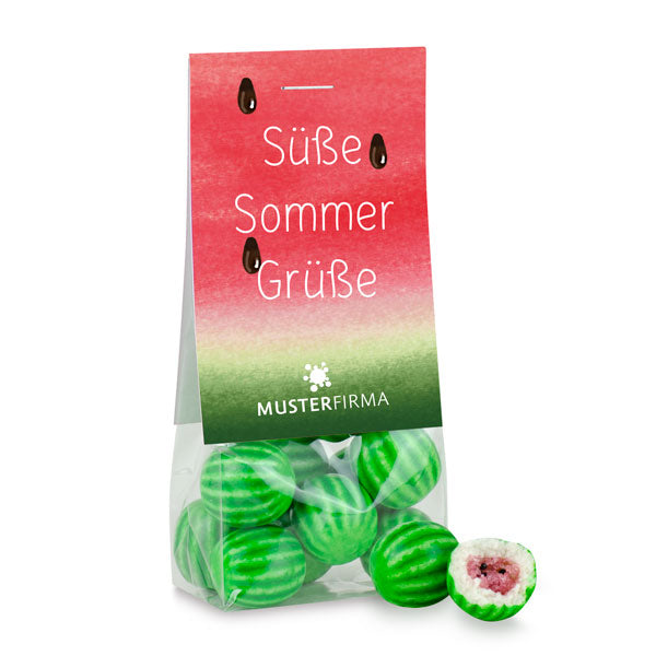 Muster - Naschbeutel Wassermelonen Kaugummis