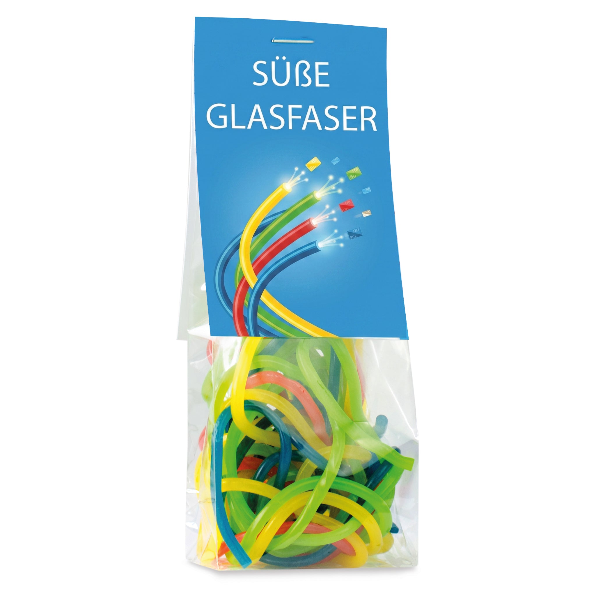 Naschbeutel Bunte Schnüre mit Logo – Das „Kabel-Giveaway“