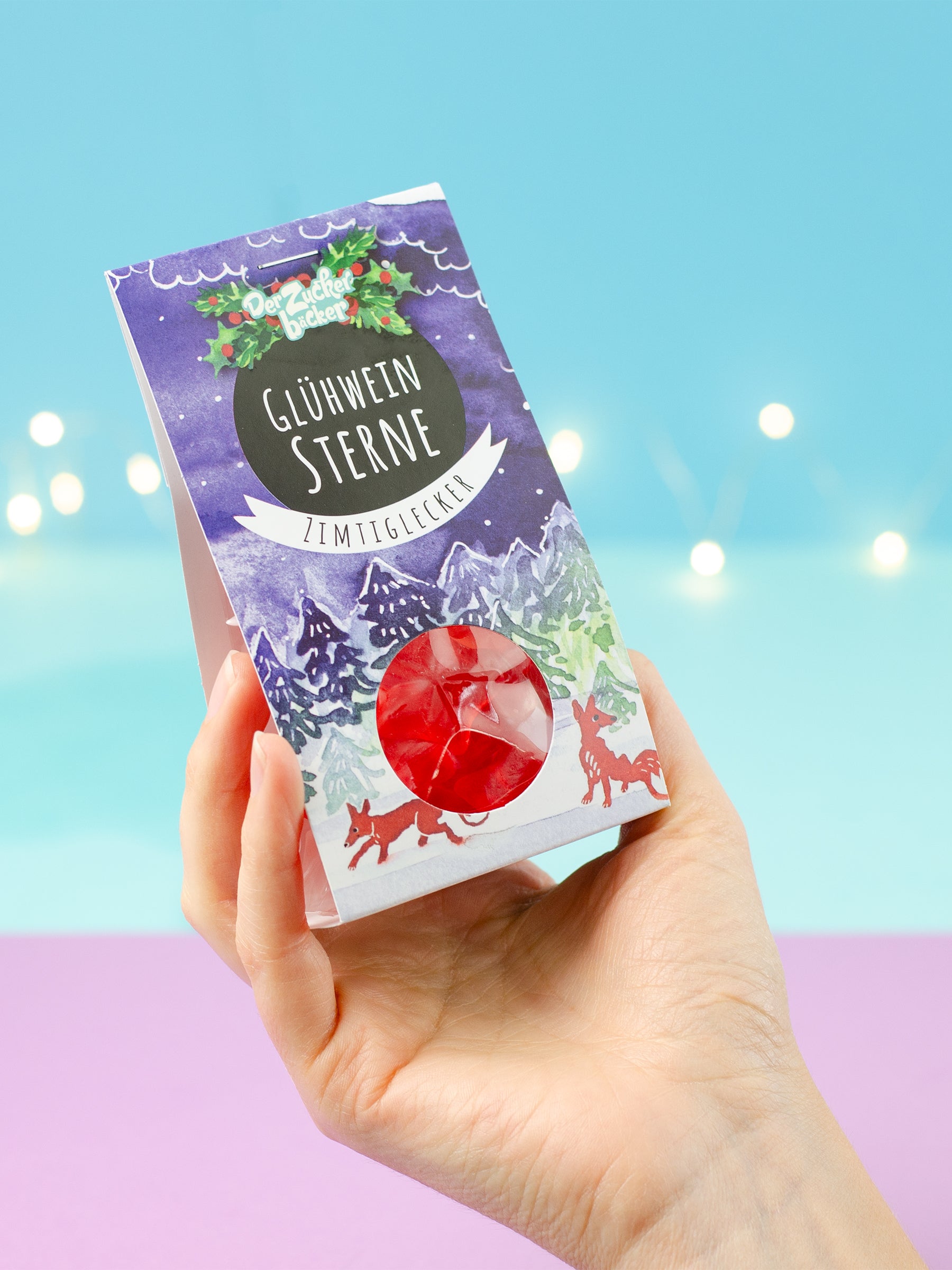 Naschportion Glühwein Sterne Fruchtgummi Weihnachten