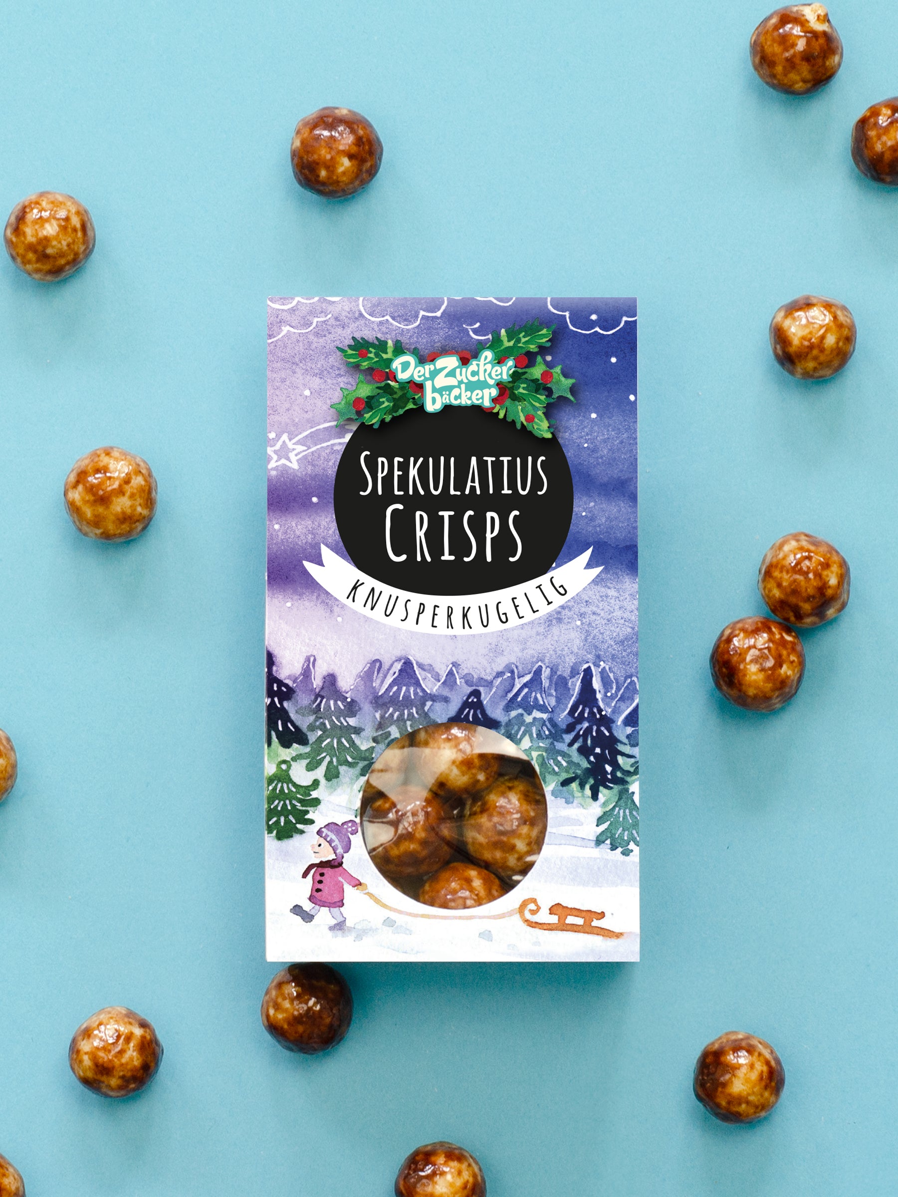 Naschportion Spekulatius Crisps Schokoladenkeks Kugeln