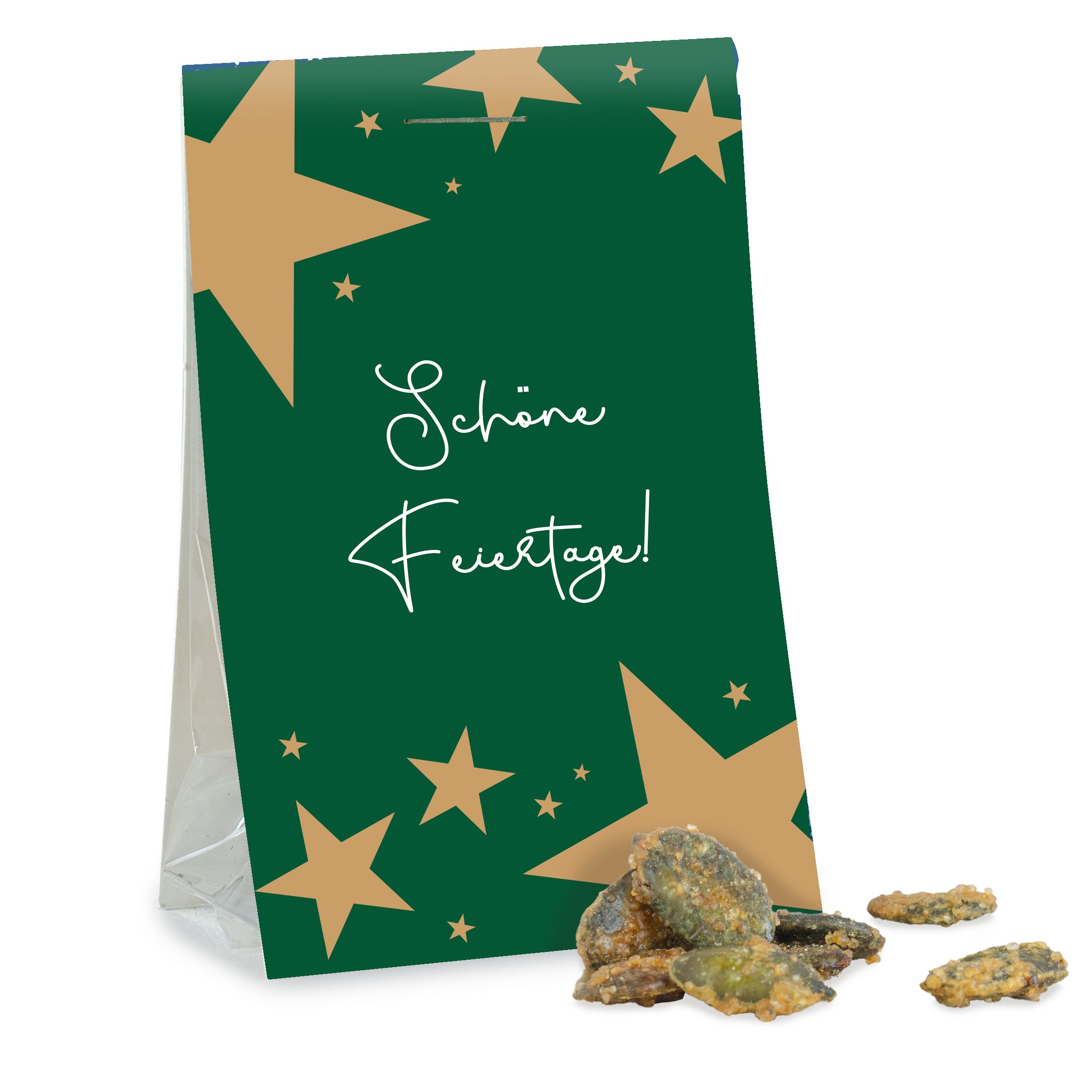 Naschtasche Gebrannte Kürbiskerne mit Zimt