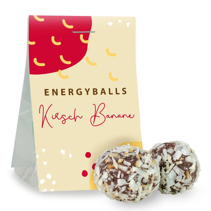 Naschtaschen Energyballs Kirsch Banane