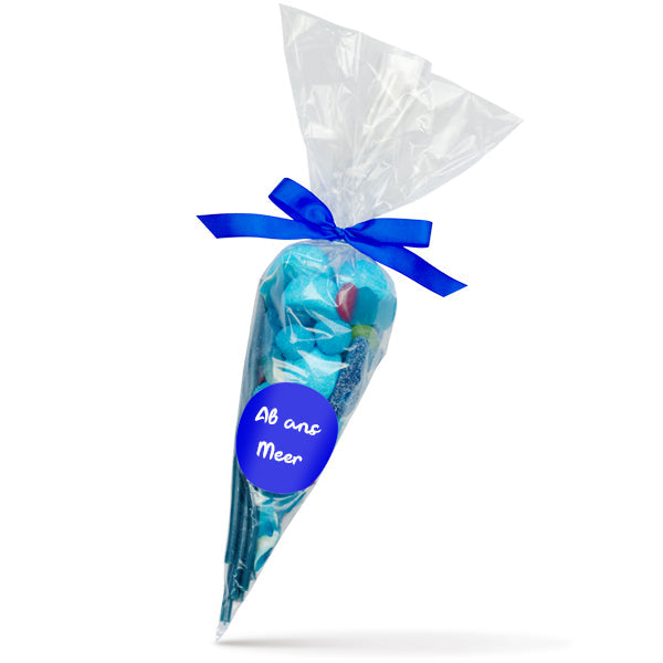 Muster - Spitztüte 250 g Blau
