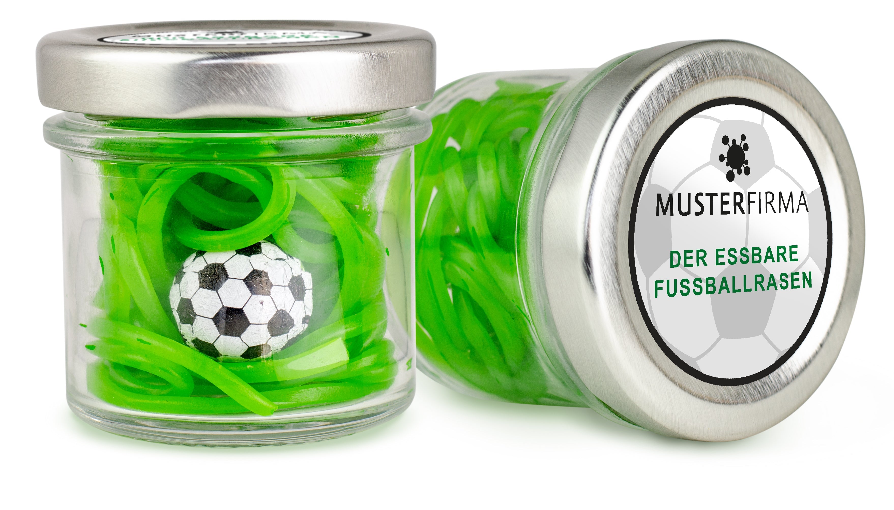 Muster - Fussballrasen im Glas