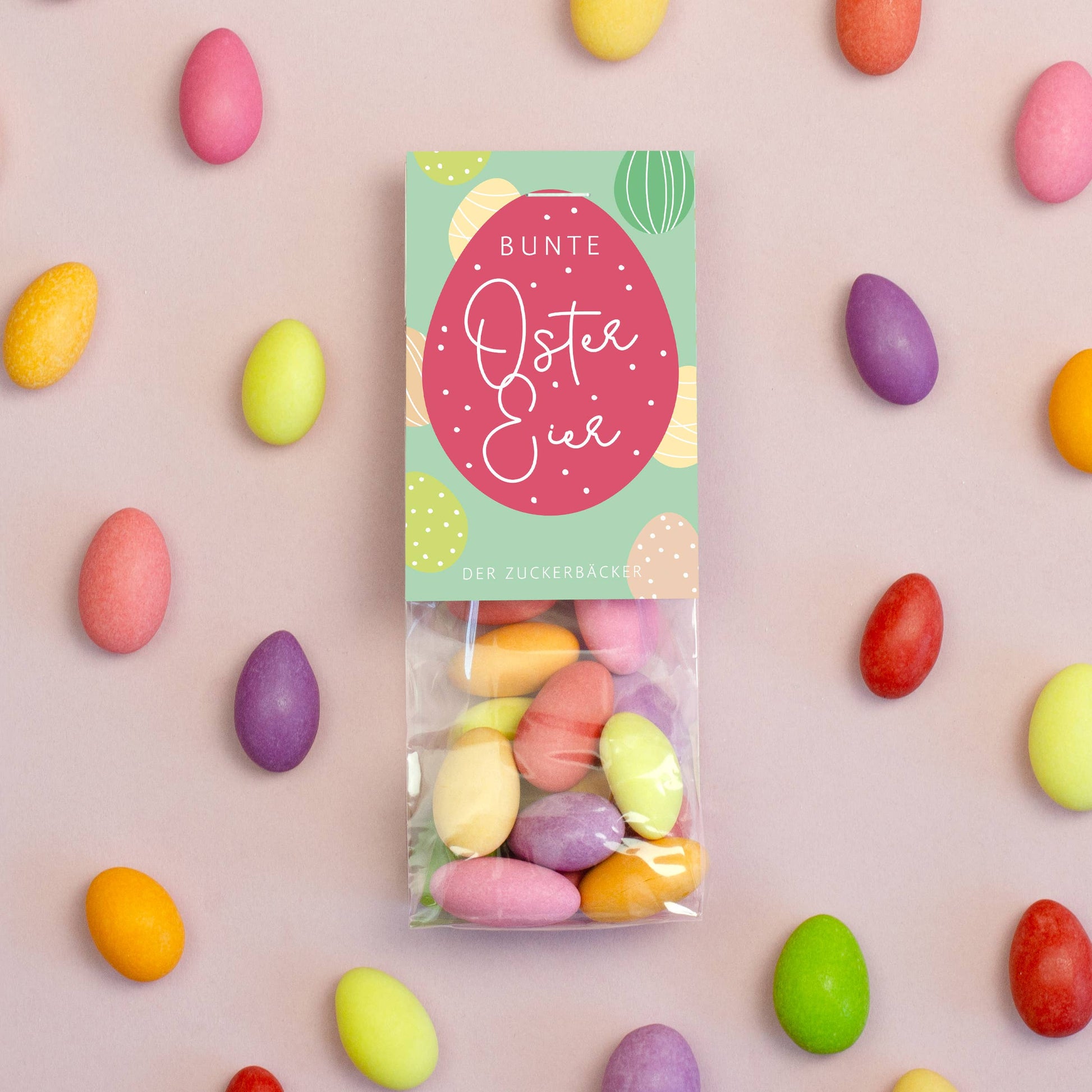 Naschbeutel Bunte Ostereier Mandeln mit Fruchtgeschmack - Bild 4