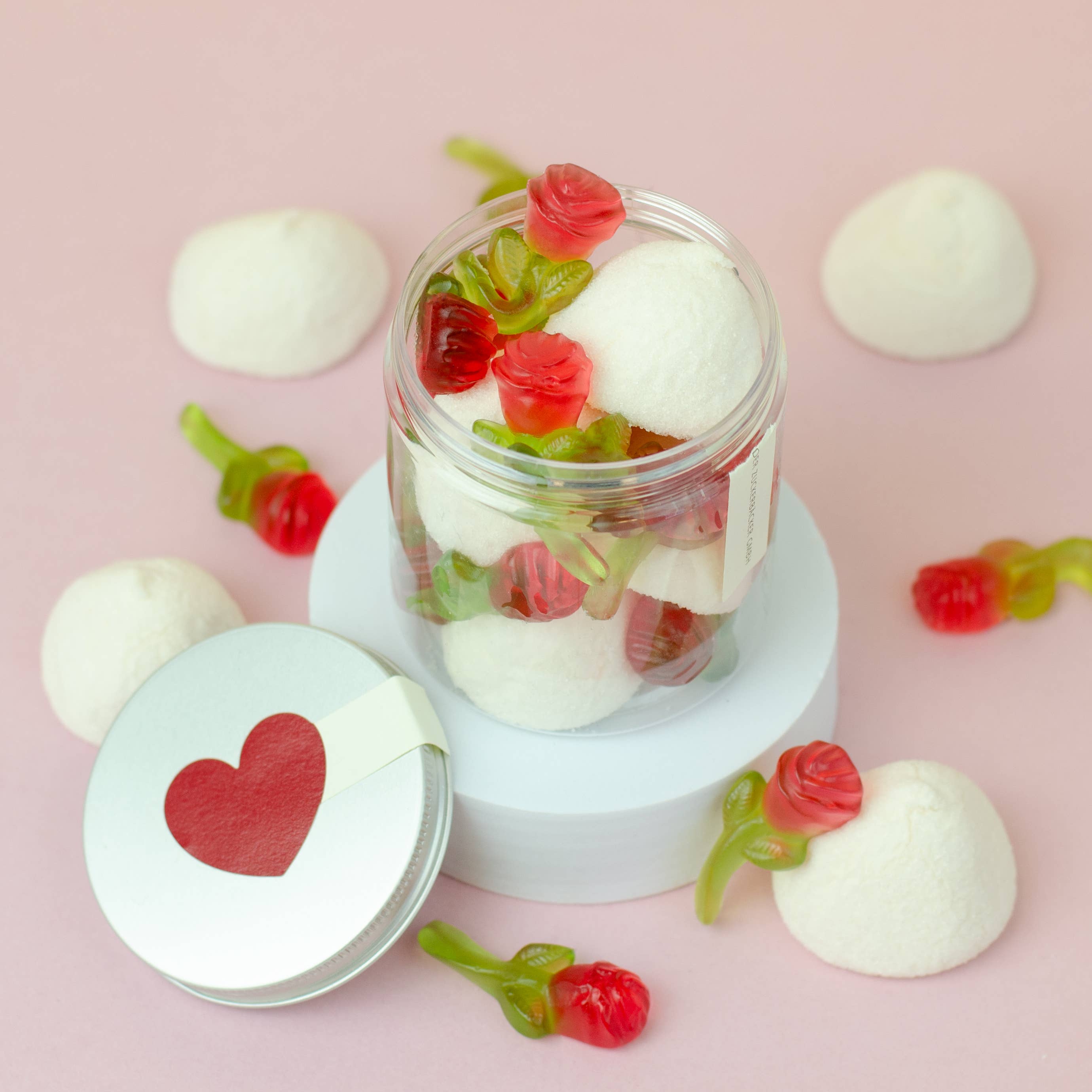 Rosen in der Naschdose Süßigkeiten Geschenkdose Liebe - Bild 2