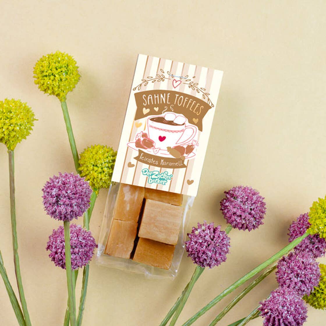 Naschbeutel Sahne Toffees Karamellwürfel Vanille - Bild 4
