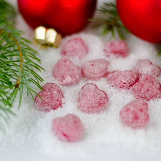 Naschportion Glühwein Herzen Bonbons Vegan Weihnachten - Bild 3
